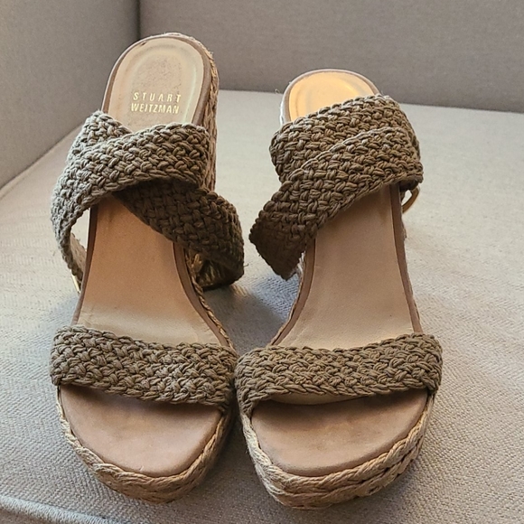 SOLD EUC Stuart Weitzman Alex Wedges - Size 8.5 - Picture 8 of 13